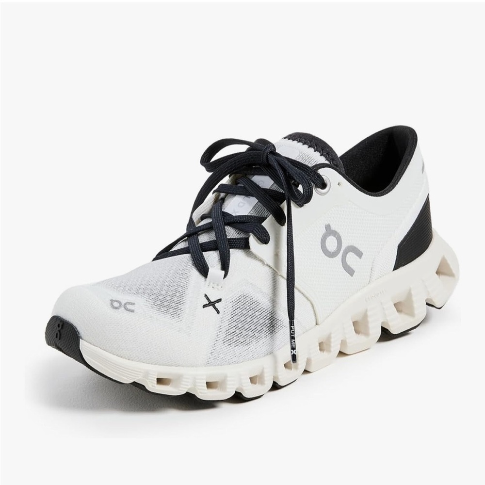 On Running Black and White Athletic Shoes